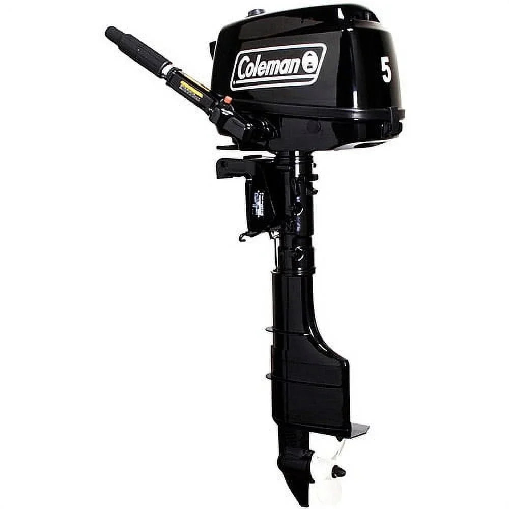 Coleman Powersports 5 HP 4 Stroke Outboards Boat Motors with Easy Pull Start F5BMS image 0