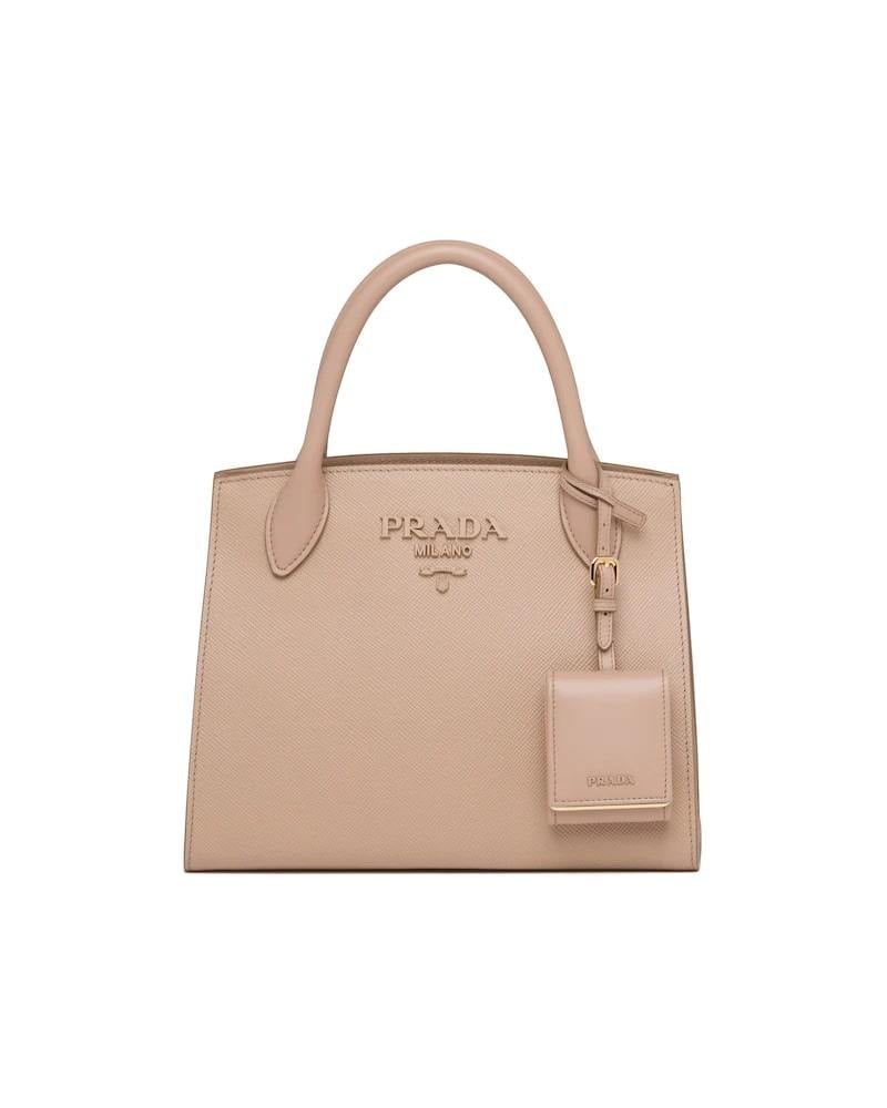Medium Saffiano leather Prada Monochrome bag