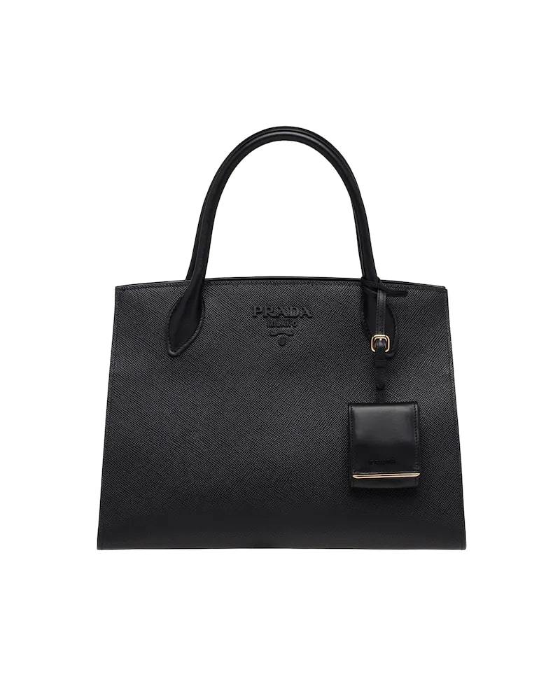 Medium Saffiano leather Prada Monochrome bag