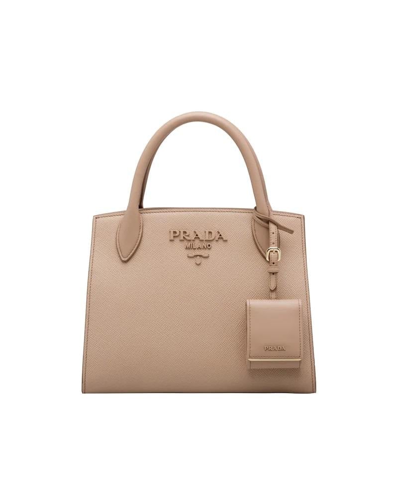 Medium Saffiano leather Prada Monochrome bag